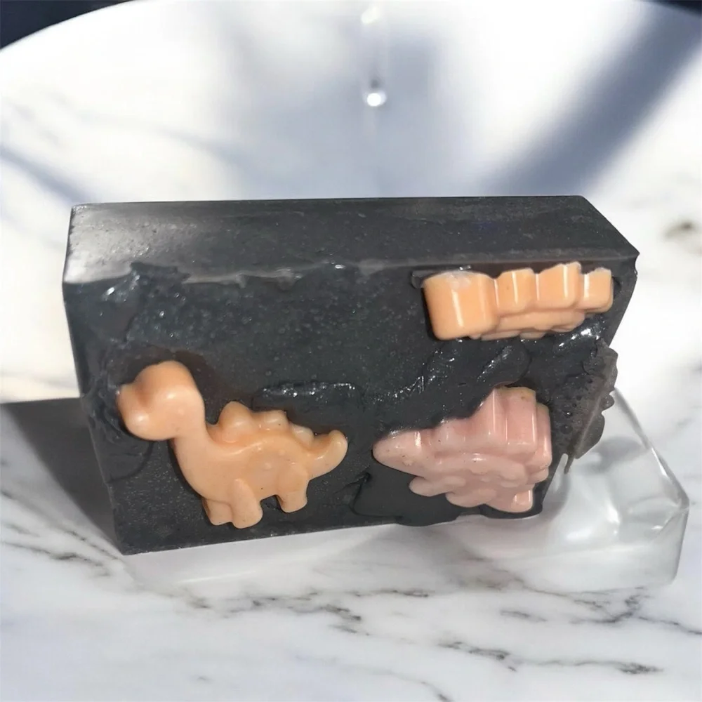 Vanilla soap Dinosaur-Themed 3x2in 6oz handmade